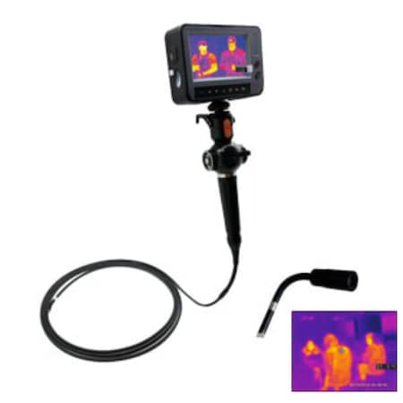 Vividia Articulating LCD Thermal Borescope, 18.5mm, 5ft Long, 4.3 Monitor TB-4-1815